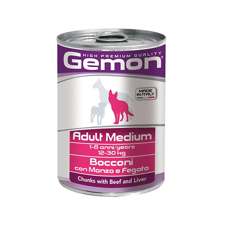 Gemon cane adult medium bocconi manzo/fegato