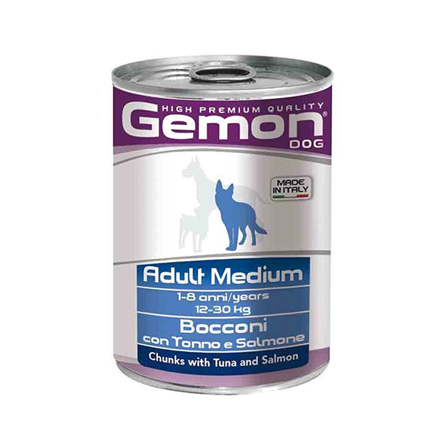 Gemon cane adult medium bocconi tonno/salmone
