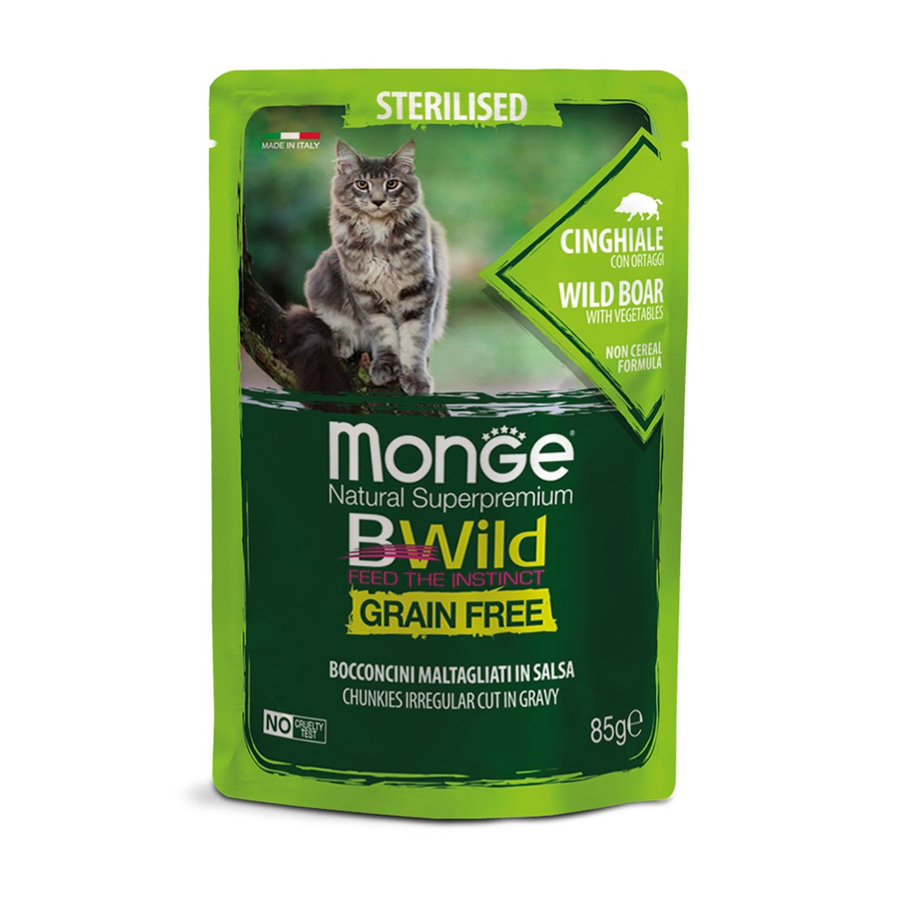 Monge bwild grain free cat sterilized