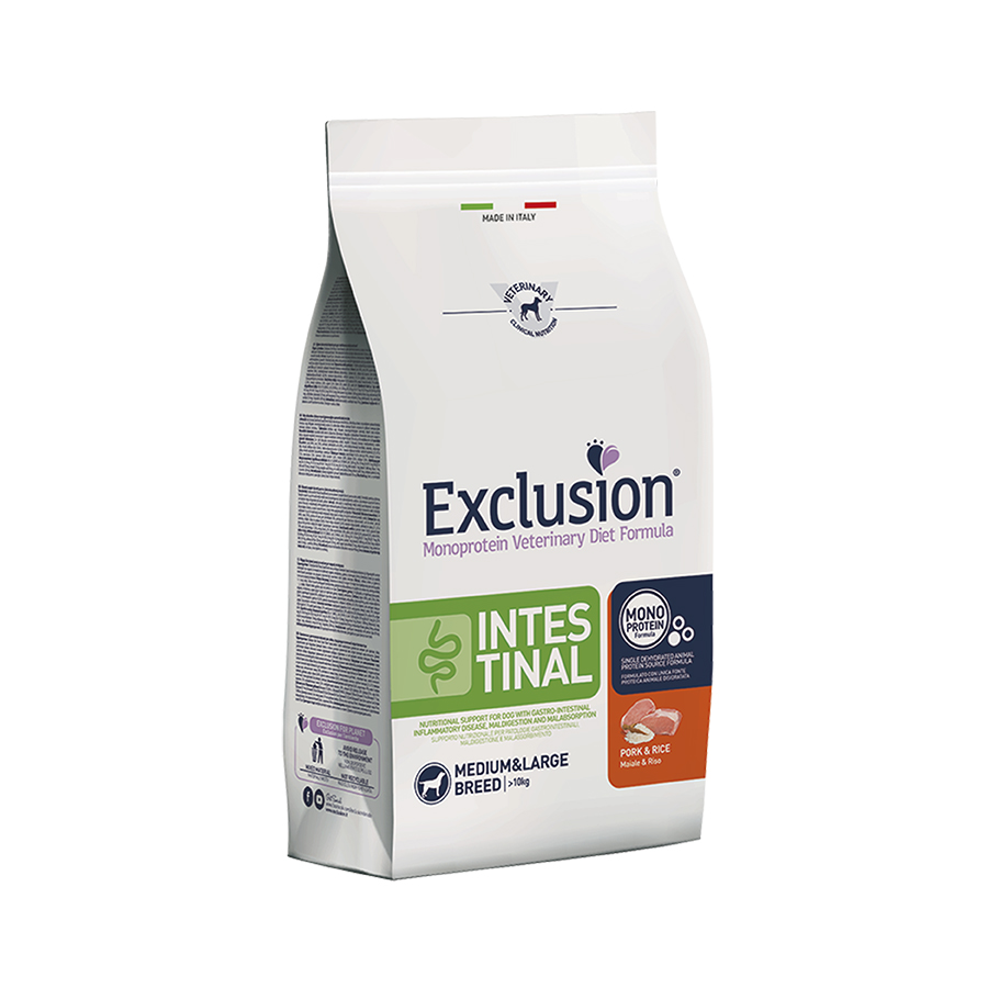 Exclusion diet cane m/l-  intestinal crocchette