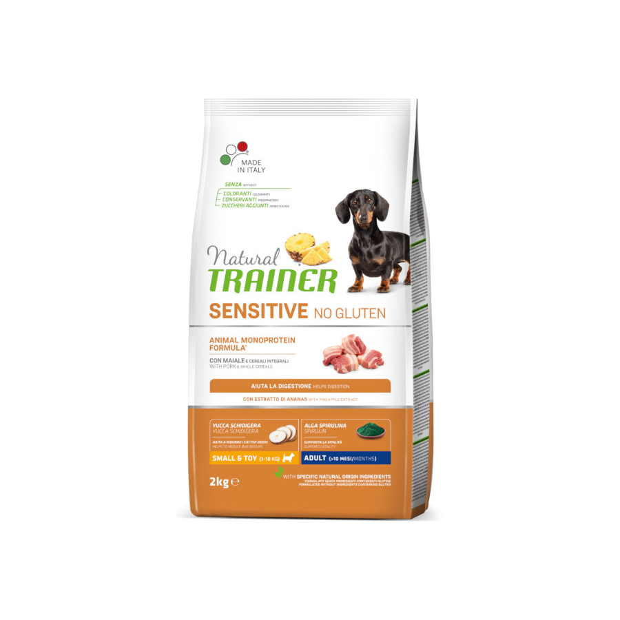 Natural trainer sensitive no gluten cibo cane adult mini