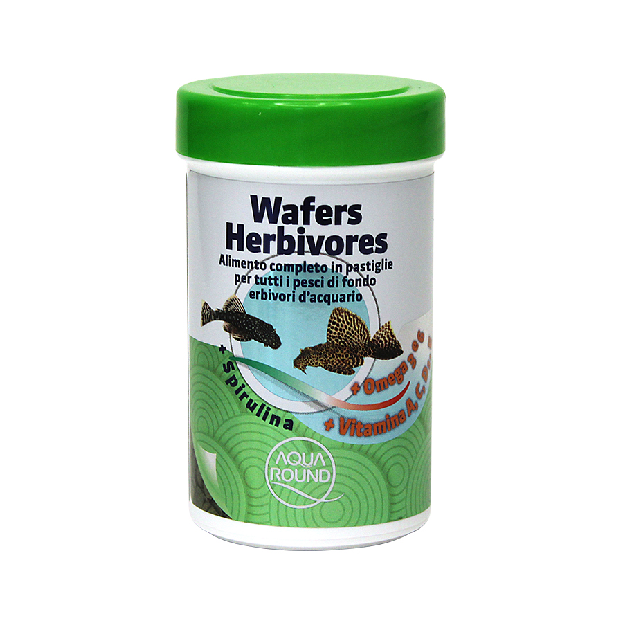Wafer herbivores alimento completo in pastiglie per tutti i pesci di fondo erbivori
